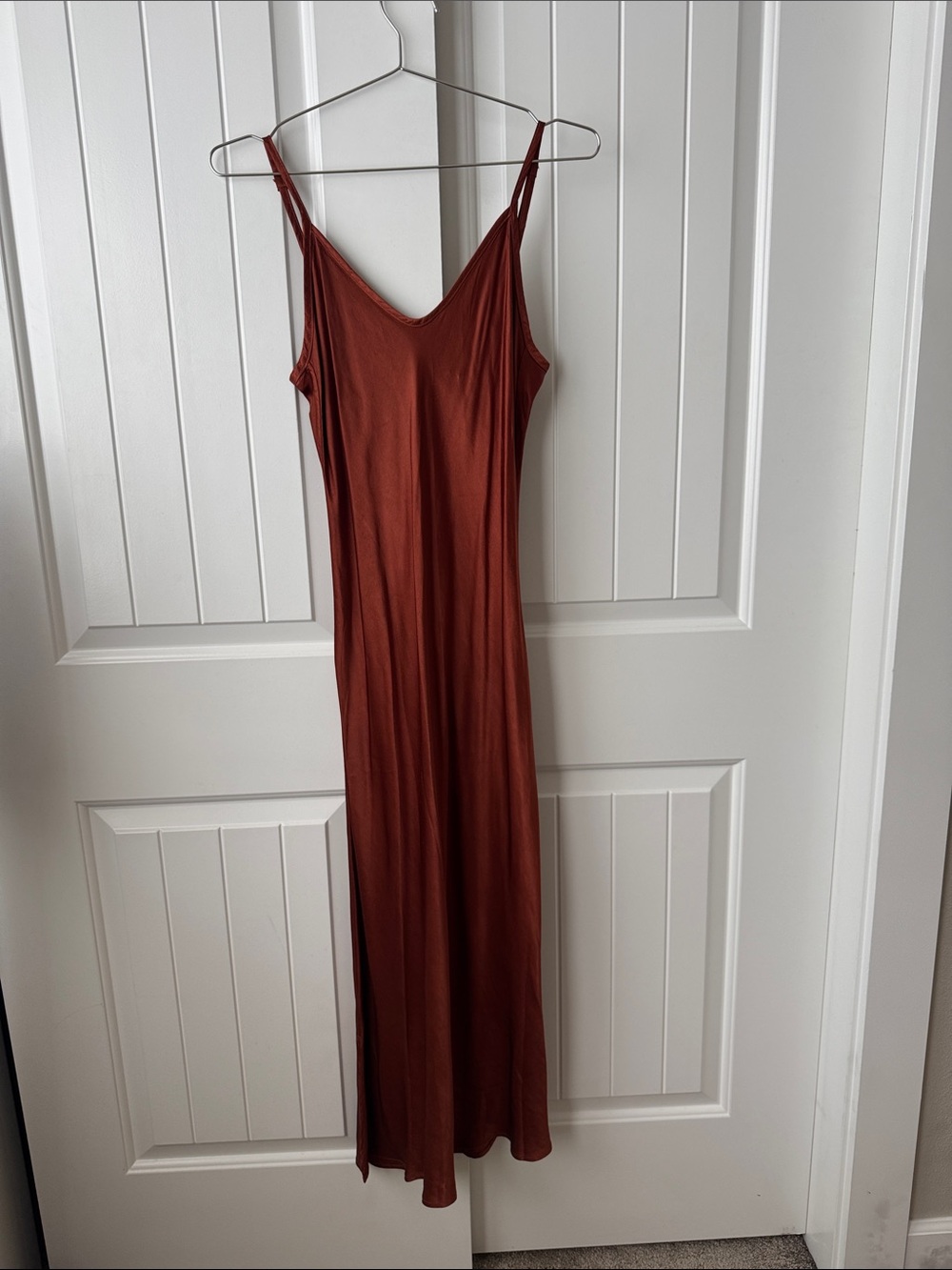 Enza Costa Rust Slip Maxi Dress - Picture 2 of 7
